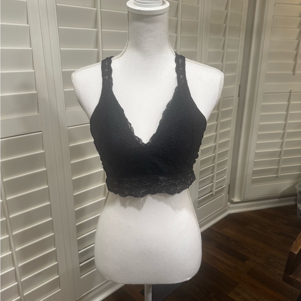 Soma Black Lace Bralette with Removable pads
